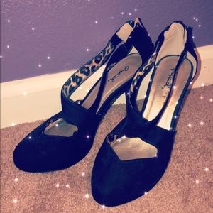 Black high heels